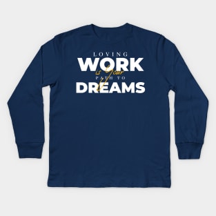 Work From Home Kids Long Sleeve T-Shirt